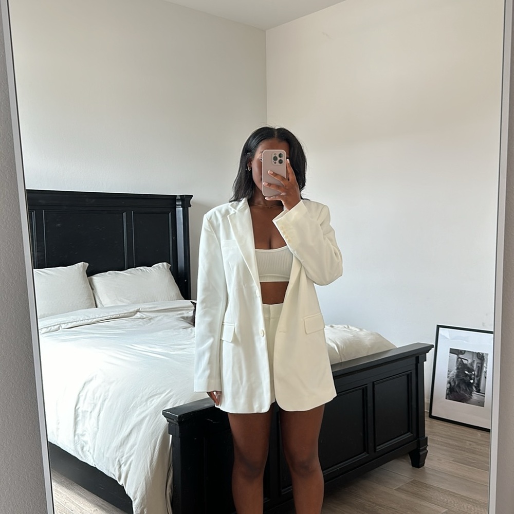 Blazer & High Waisted Shorts Set